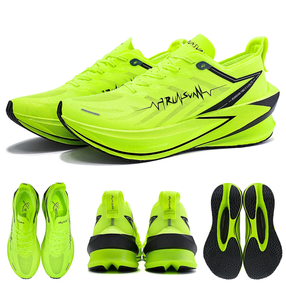 IRUNSVAN T800 Carbon Plate Sports Shoes Professional Marathon Racing Running Shoes for Man Cushioning Trainers Outdoor Athletic