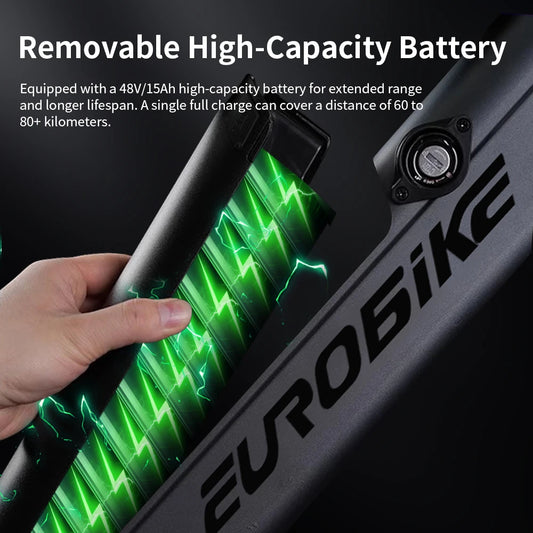 Electric Bike 400W Motor 48V15AH Removable Lithium Battery Electric Bicycle 26inch 21speed Adult Mountain Off-road Ebike