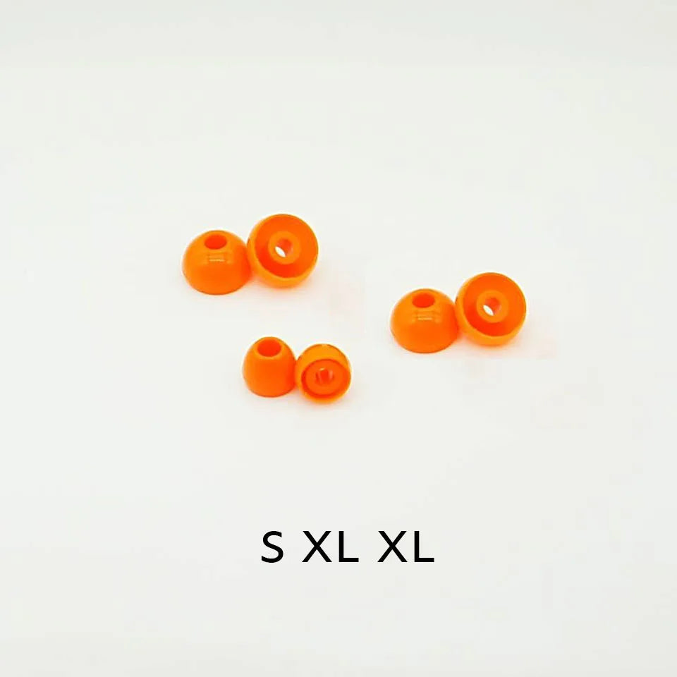 Penon Liqueur O Orange 4.5mm S/M/L/XL Silicone Eartips for HiFi Audiophile 4.0-6.5mm Nozzle Wired In-ear Earphone IEMs (3 Pairs)