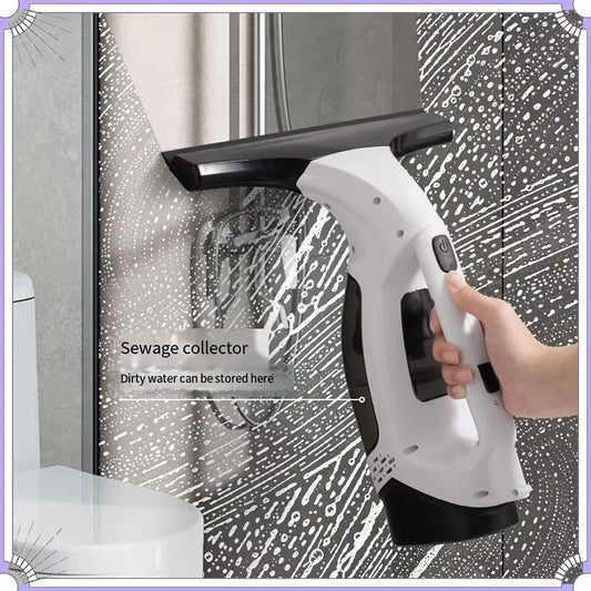 Home Cleaning Electric Window Cleaner Glass Window Cleaning Tool Car Glass Wiper Rechargeable Home Cleaning Tool with Handle