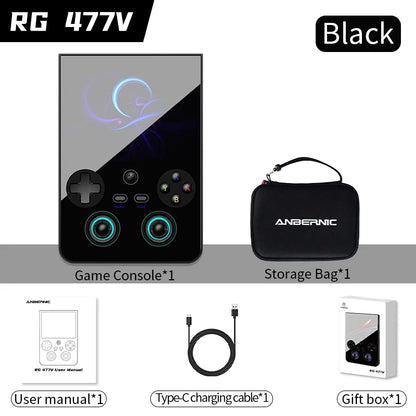 ANBERNIC RG477V Retro Handheld Game Console 4.7-inch LTPS 64 Bit Game Player Dimensity 8300 Online Multiplayer Streaming RG 477V
