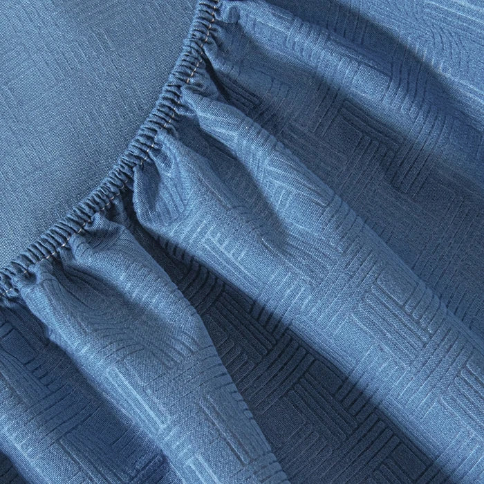 New Embossed Brushed Microfiber Fitted Sheet Deep Pocket 360° with Elastic Band Soft Breathable Queen King Mattress Cover 5-28cm