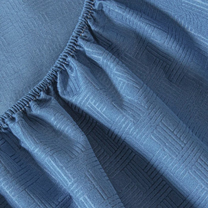 New Embossed Brushed Microfiber Fitted Sheet Deep Pocket 360° with Elastic Band Soft Breathable Queen King Mattress Cover 5-28cm