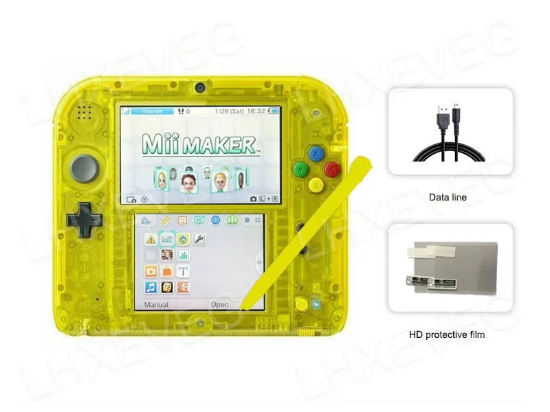 Original 2DS Retro Handheld Game Console FBI Unlocked Pure Children's Exquisite Gift 2DS Vintage Gaming Device