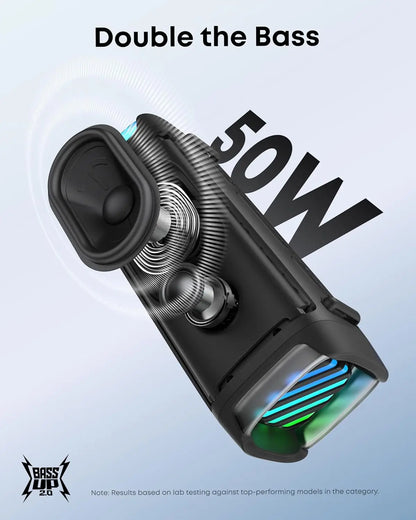Soundcore Boom 3i by Anker, Compact Outdoor Speaker, IP68 Waterproof, Floating Playback, Saltwater-Resistant, BassUp 2.0