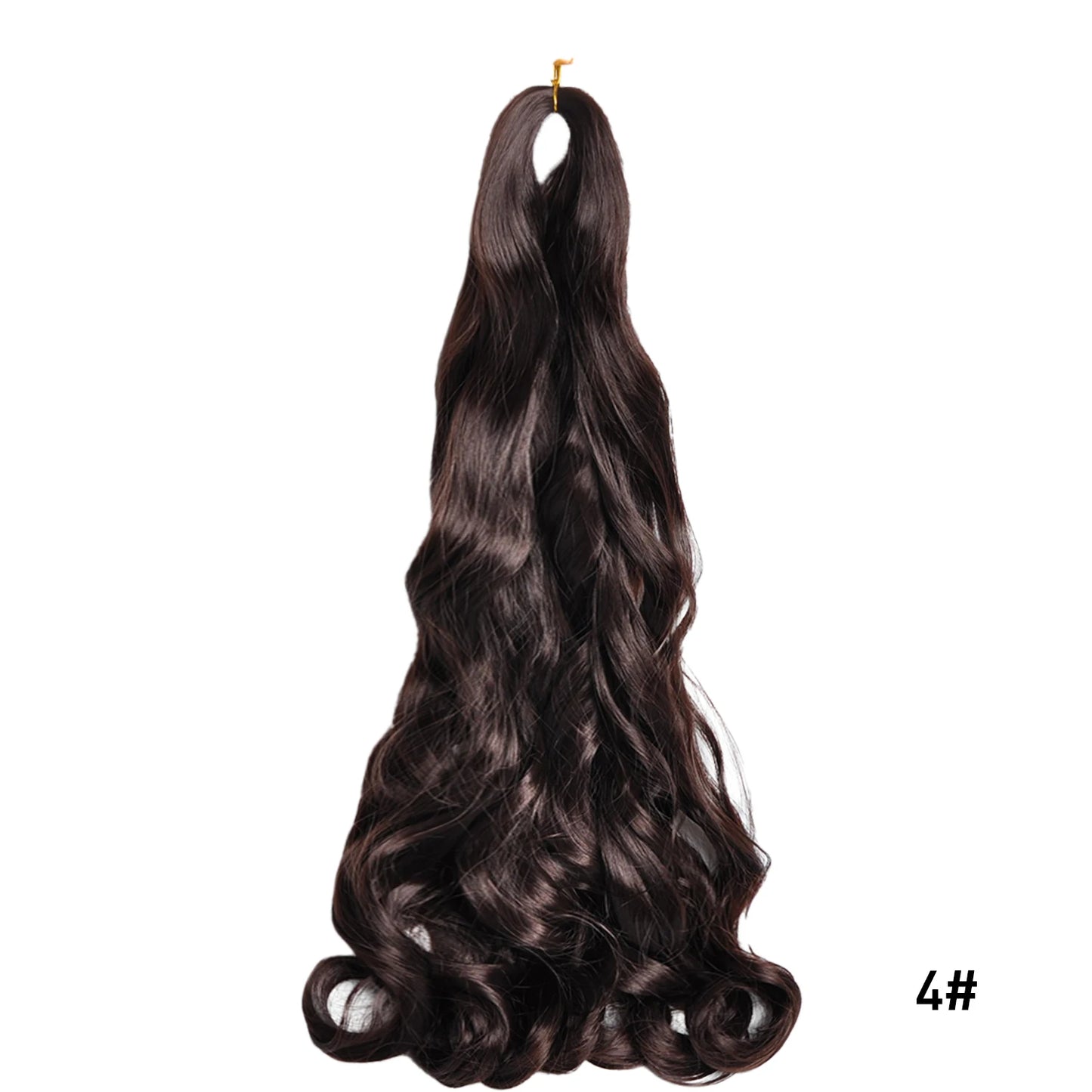 French Curls Braiding Hair Extensions Synthetic Hair Loose Wave Spiral Curl Braids High Temperature Ombre Pre Stretched Hair