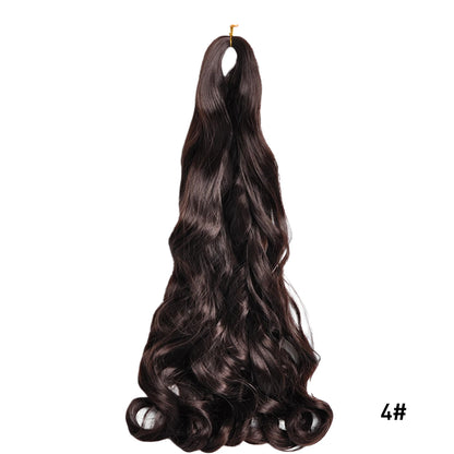 French Curls Braiding Hair Extensions Synthetic Hair Loose Wave Spiral Curl Braids High Temperature Ombre Pre Stretched Hair