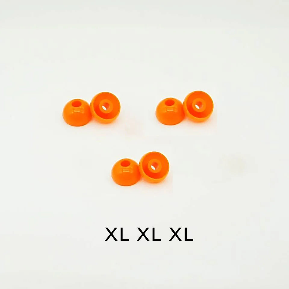 Penon Liqueur O Orange 4.5mm S/M/L/XL Silicone Eartips for HiFi Audiophile 4.0-6.5mm Nozzle Wired In-ear Earphone IEMs (3 Pairs)