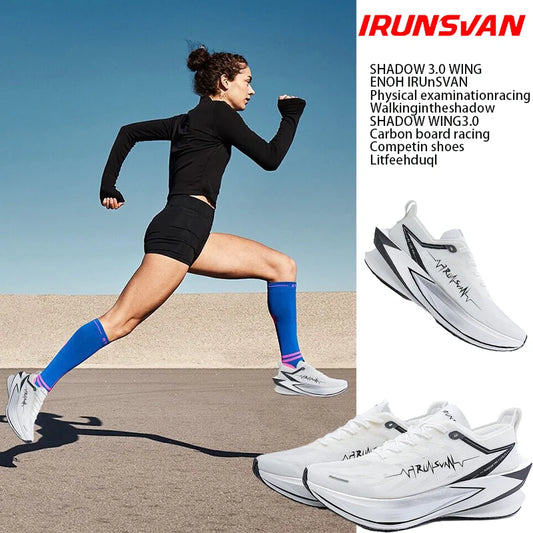 IRUNSVAN T800 Carbon Plate Sports Shoes Professional Marathon Racing Running Shoes for Man Cushioning Trainers Outdoor Athletic