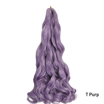 French Curls Braiding Hair Extensions Synthetic Hair Loose Wave Spiral Curl Braids High Temperature Ombre Pre Stretched Hair