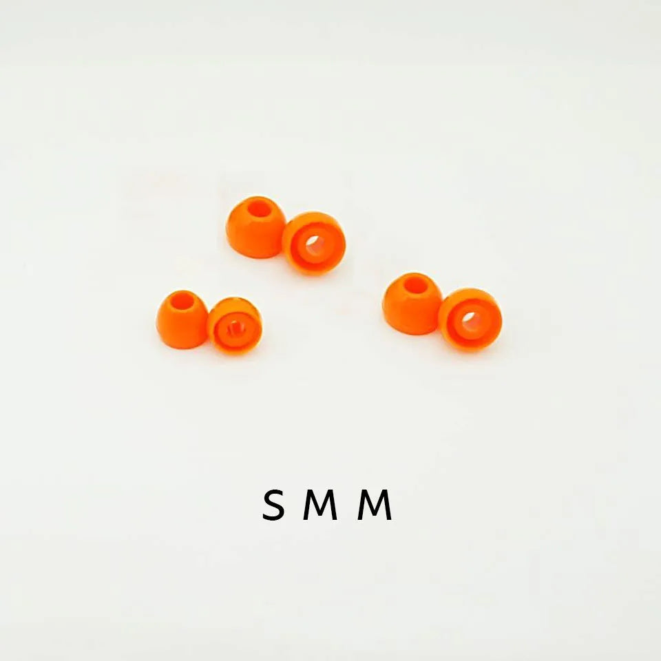 Penon Liqueur O Orange 4.5mm S/M/L/XL Silicone Eartips for HiFi Audiophile 4.0-6.5mm Nozzle Wired In-ear Earphone IEMs (3 Pairs)