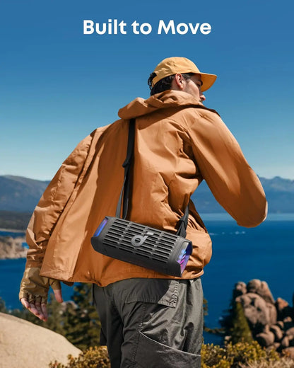 Soundcore Boom 3i by Anker, Compact Outdoor Speaker, IP68 Waterproof, Floating Playback, Saltwater-Resistant, BassUp 2.0