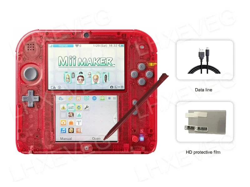Original 2DS Retro Handheld Game Console FBI Unlocked Pure Children's Exquisite Gift 2DS Vintage Gaming Device