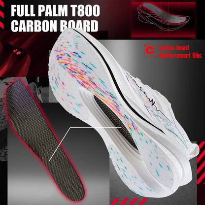 IRUNSVAN T800 Carbon Plate Sports Shoes Professional Marathon Racing Running Shoes for Man Cushioning Trainers Outdoor Athletic