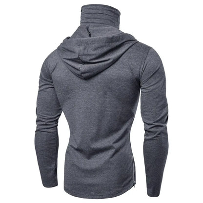 Ninja Mask Long Sleeved Hoodie Men Autumn Streetwear Large Open-forked Hip Hop Mens Sweatshirts Tops Gym Hooded Sudaderas Hombre