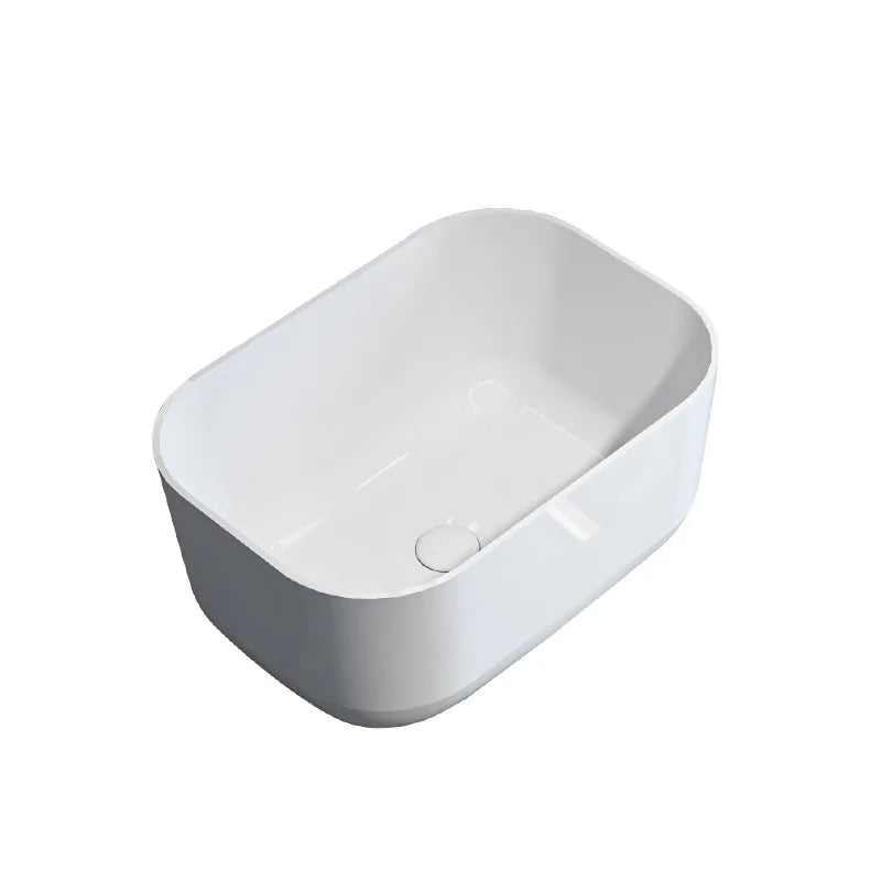 On-stage basin Ceramic basin Wash basin  Household deepened large size bathroom Balcony anti-splashing water