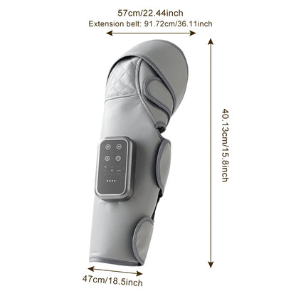 1PC Cordless Leg Massager with Air Compression & Heat 3 Air Pressure Smart Constant Warm Compress Calf Knee Arm Full 360° Wrap