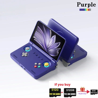 Retroid Pocket Flip 2 Retro Handheld Game Console Video Game Console 5.5Inch AMOLED Touch Screen SD865 8G+128G Android13 PSP PS2
