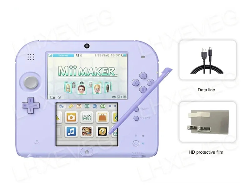 Original 2DS Retro Handheld Game Console FBI Unlocked Pure Children's Exquisite Gift 2DS Vintage Gaming Device