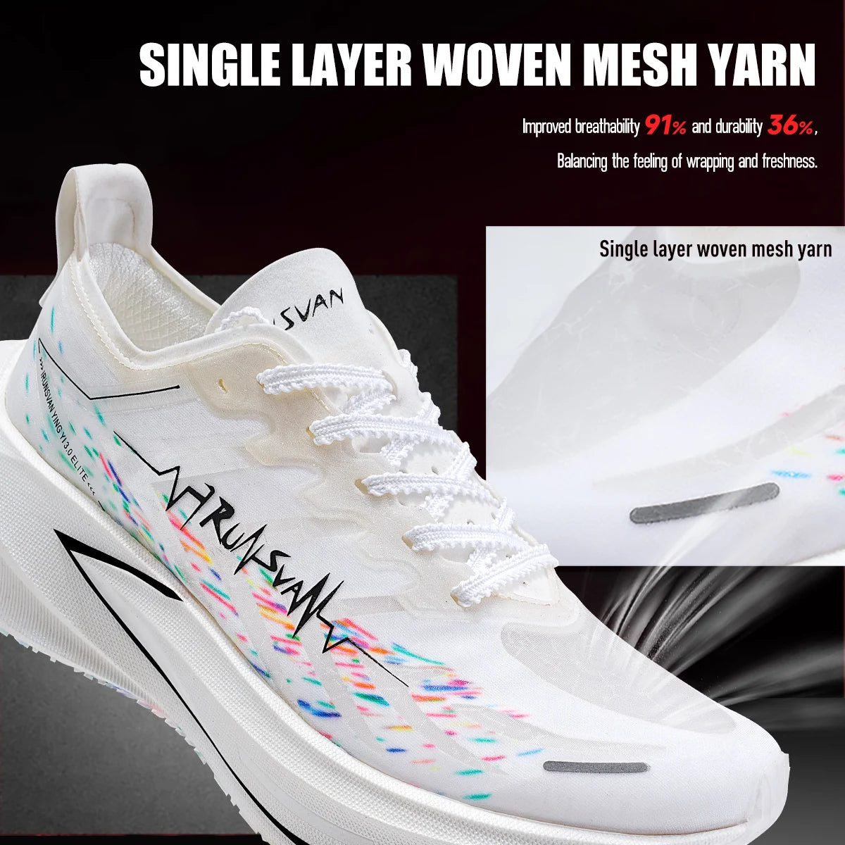 IRUNSVAN T800 Carbon Plate Sports Shoes Professional Marathon Racing Running Shoes for Man Cushioning Trainers Outdoor Athletic