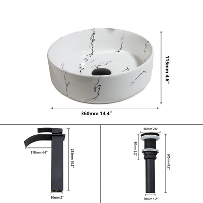 Torayvino Bathroom vanety for Ceramic basin marble Basin Set vessel Sink toilet sink vintage washbasins shampoo bowl Mixer tap