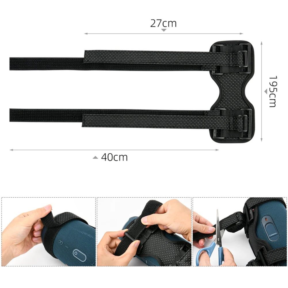 Bicycle Speaker Mount Strap Fixed Holder Portable MTB Road Bike Kettle Cage Loop Fastener Bracket for JBL Flip 6 5 /Charge 5