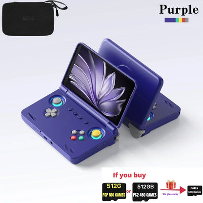 Retroid Pocket Flip 2 Retro Handheld Game Console Video Game Console 5.5Inch AMOLED Touch Screen SD865 8G+128G Android13 PSP PS2