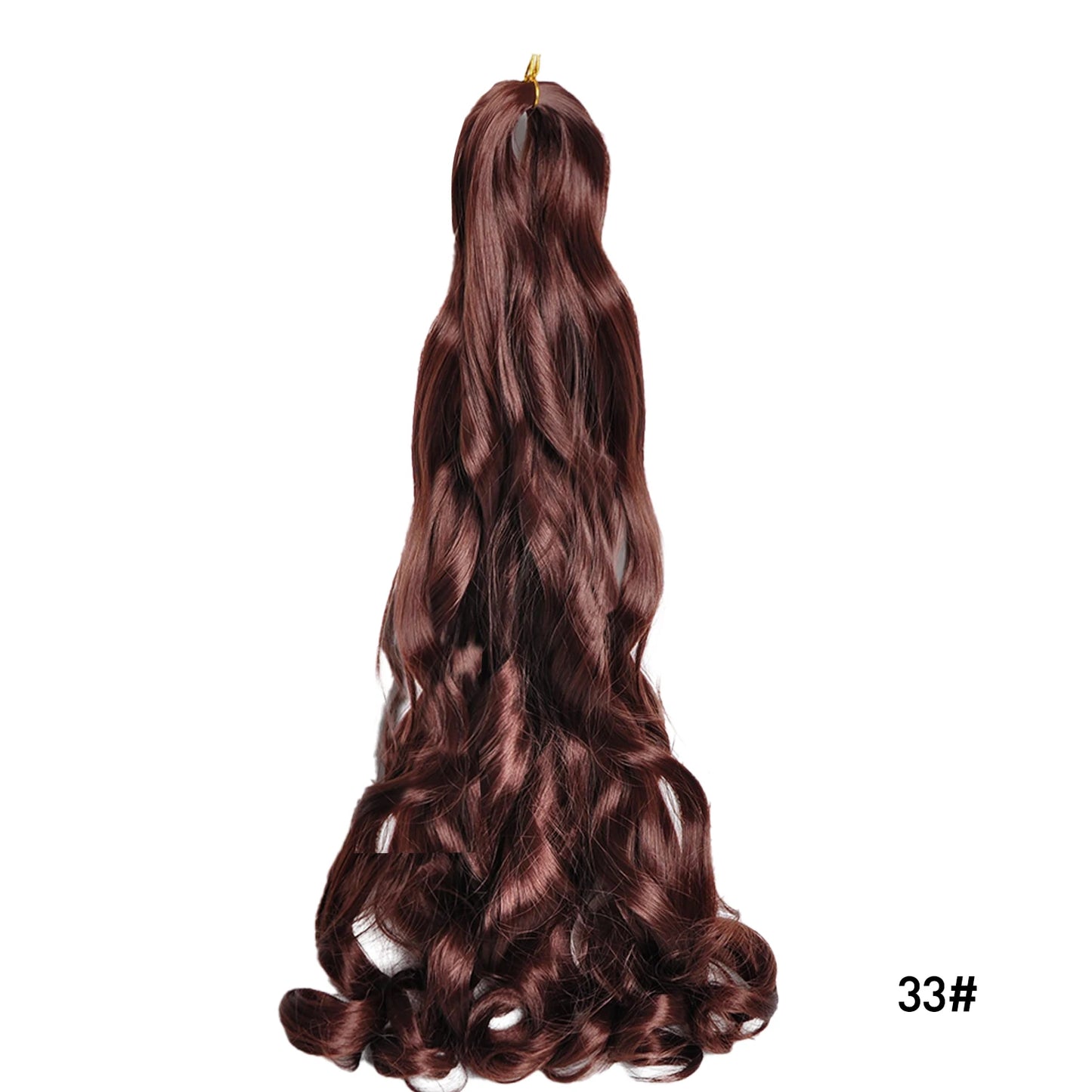 French Curls Braiding Hair Extensions Synthetic Hair Loose Wave Spiral Curl Braids High Temperature Ombre Pre Stretched Hair