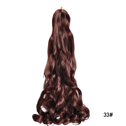 French Curls Braiding Hair Extensions Synthetic Hair Loose Wave Spiral Curl Braids High Temperature Ombre Pre Stretched Hair