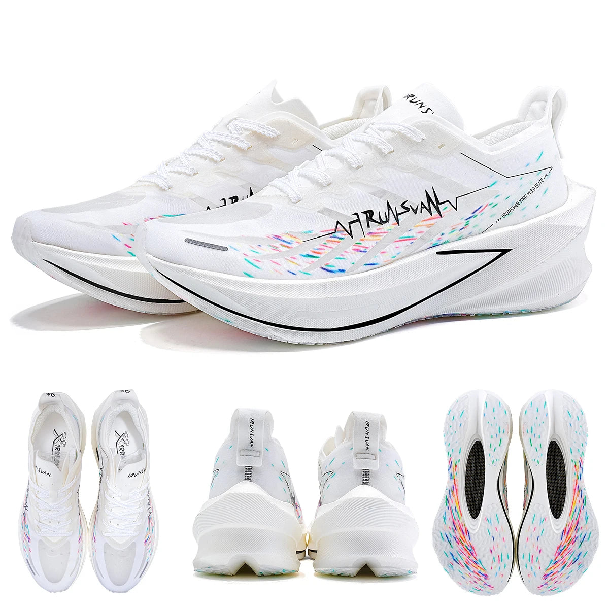 IRUNSVAN T800 Carbon Plate Sports Shoes Professional Marathon Racing Running Shoes for Man Cushioning Trainers Outdoor Athletic