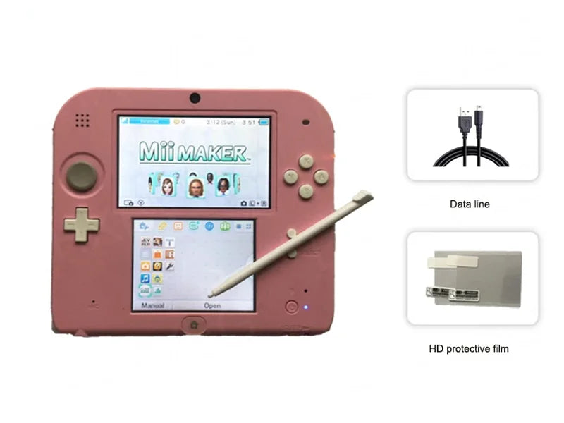 Original 2DS Retro Handheld Game Console FBI Unlocked Pure Children's Exquisite Gift 2DS Vintage Gaming Device