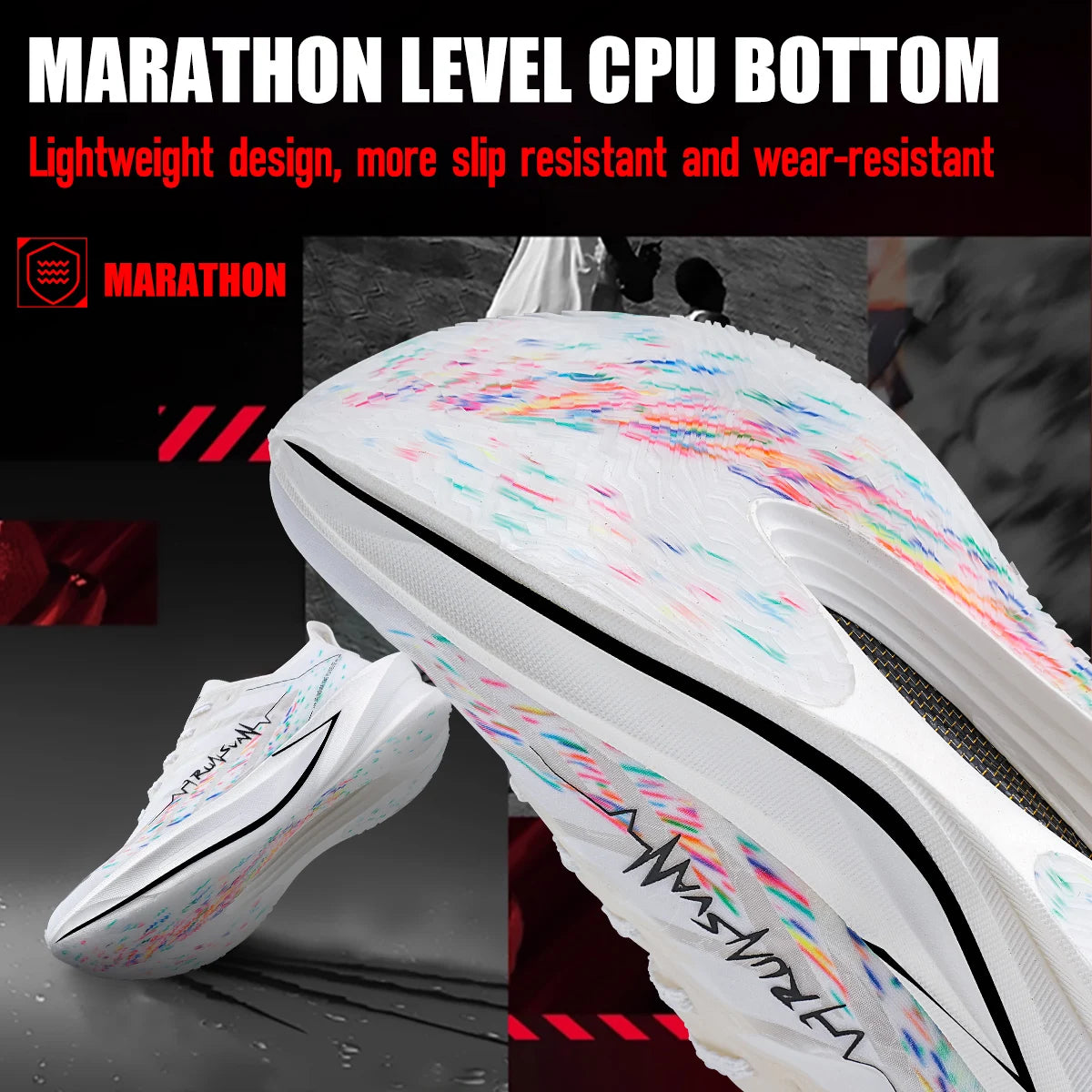 IRUNSVAN T800 Carbon Plate Sports Shoes Professional Marathon Racing Running Shoes for Man Cushioning Trainers Outdoor Athletic