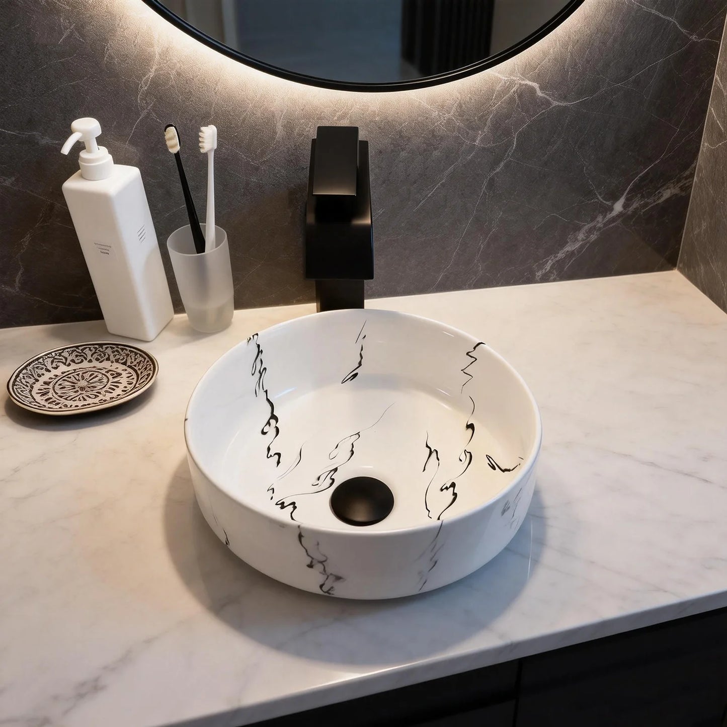 Torayvino Bathroom vanety for Ceramic basin marble Basin Set vessel Sink toilet sink vintage washbasins shampoo bowl Mixer tap